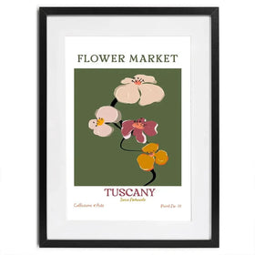 Flower Market Tuscany Framed Art Print Flower Market Tuscany Framed Art Print wall art product Treechild