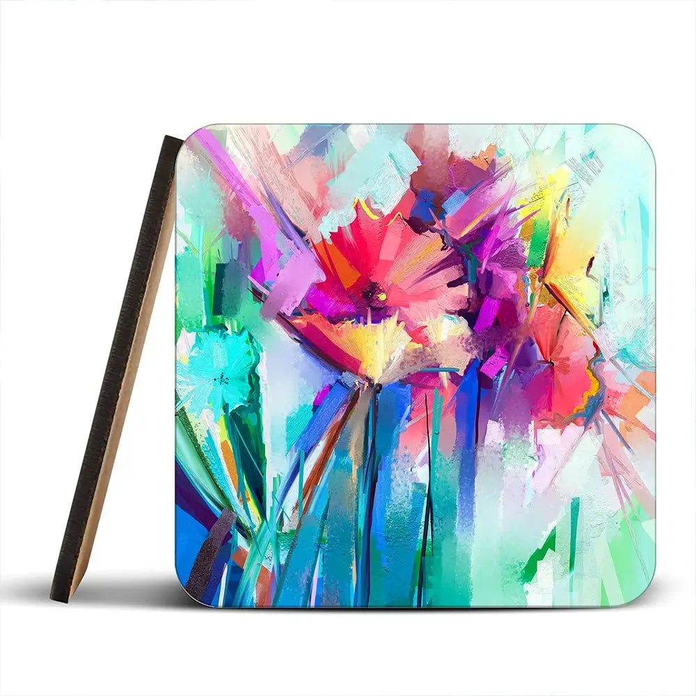 Flower Power Coaster Set Flower Power Coaster Set wall art product Art Print Shop