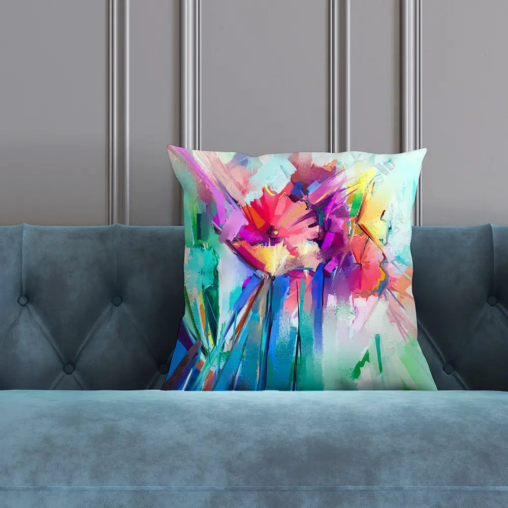 Flower Power Cushion Flower Power Cushion wall art product Art Print Shop