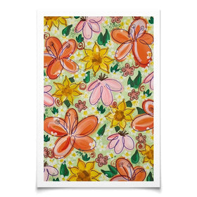 Flower Power Green Art Print Flower Power Green Art Print wall art product Elizabeth White