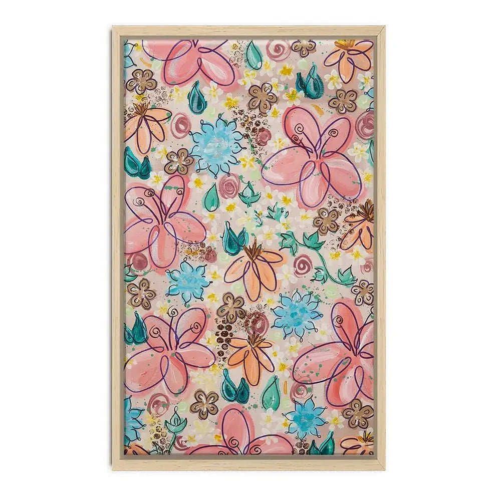 Flower Power Pink Canvas Print Flower Power Pink Canvas Print wall art product Elizabeth White