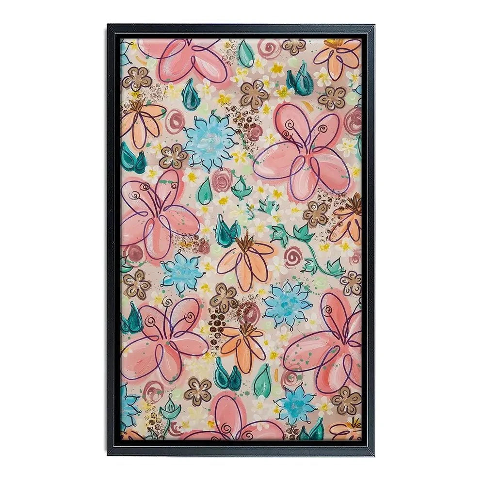 Flower Power Pink Canvas Print Flower Power Pink Canvas Print wall art product Elizabeth White