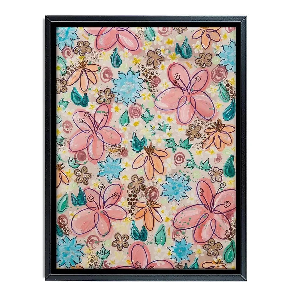 Flower Power Pink Canvas Print Flower Power Pink Canvas Print wall art product Elizabeth White