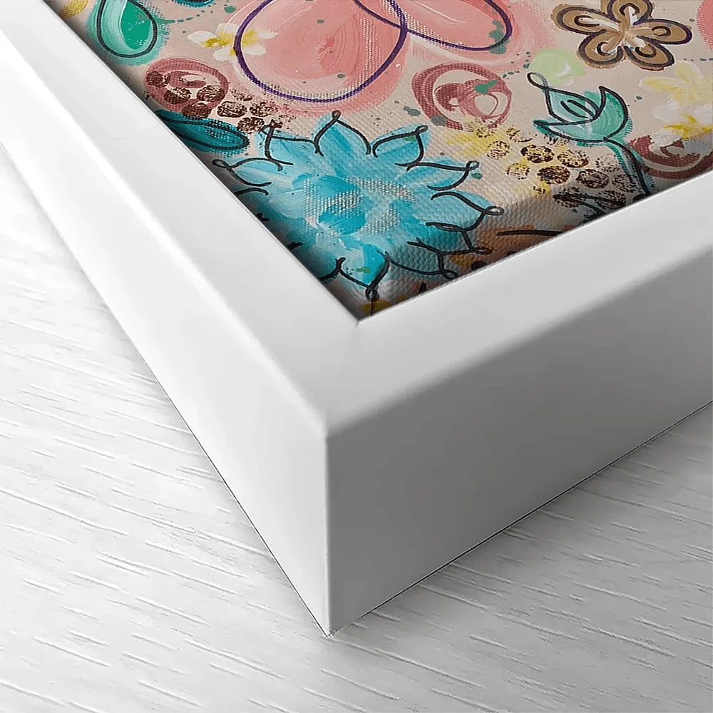 Flower Power Pink Canvas Print Flower Power Pink Canvas Print wall art product Elizabeth White