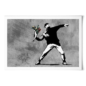 Flower Thrower Art Print Flower Thrower Art Print wall art product Banksy