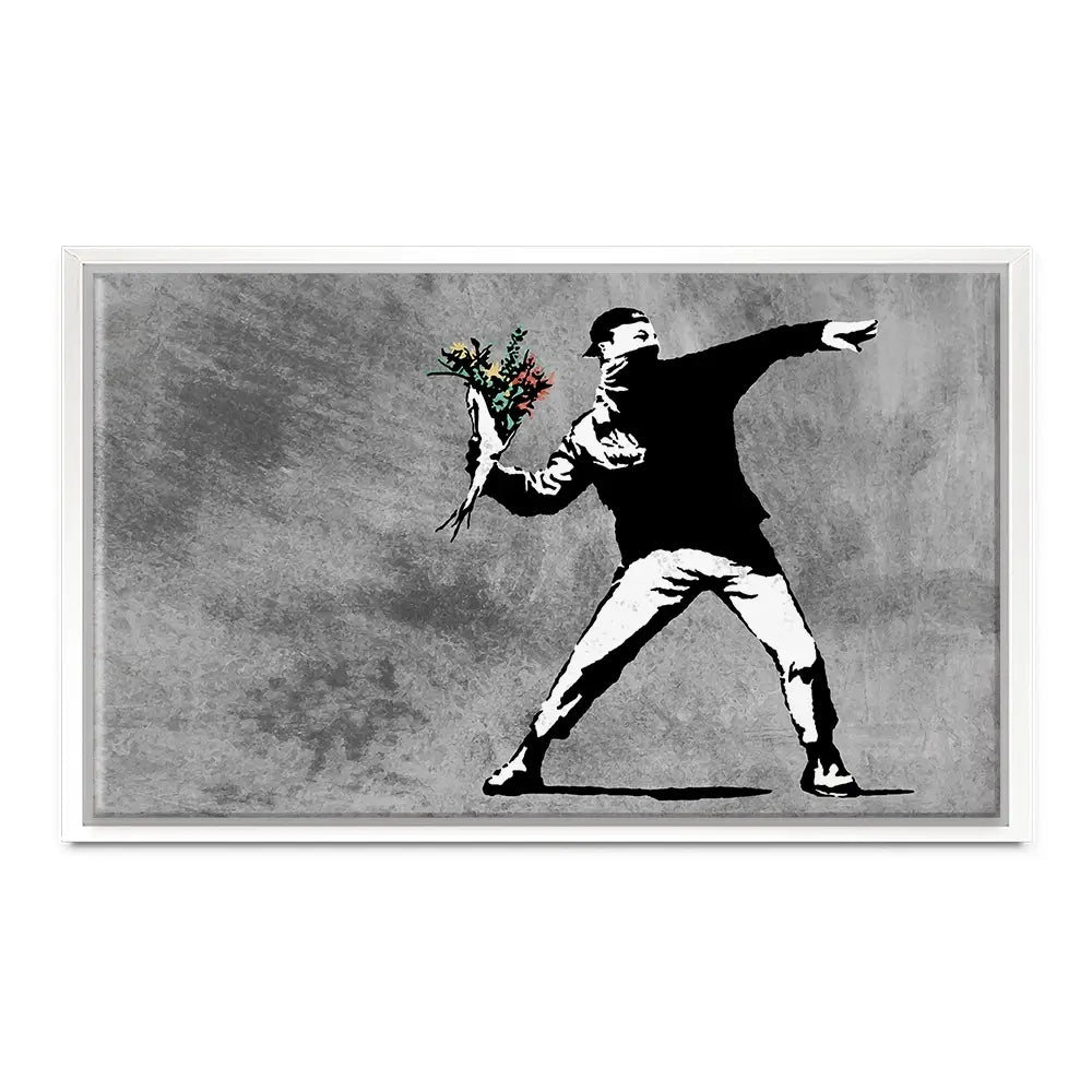 Flower Thrower Oversized Canvas Print Flower Thrower Oversized Canvas Print wall art product Art Print Shop