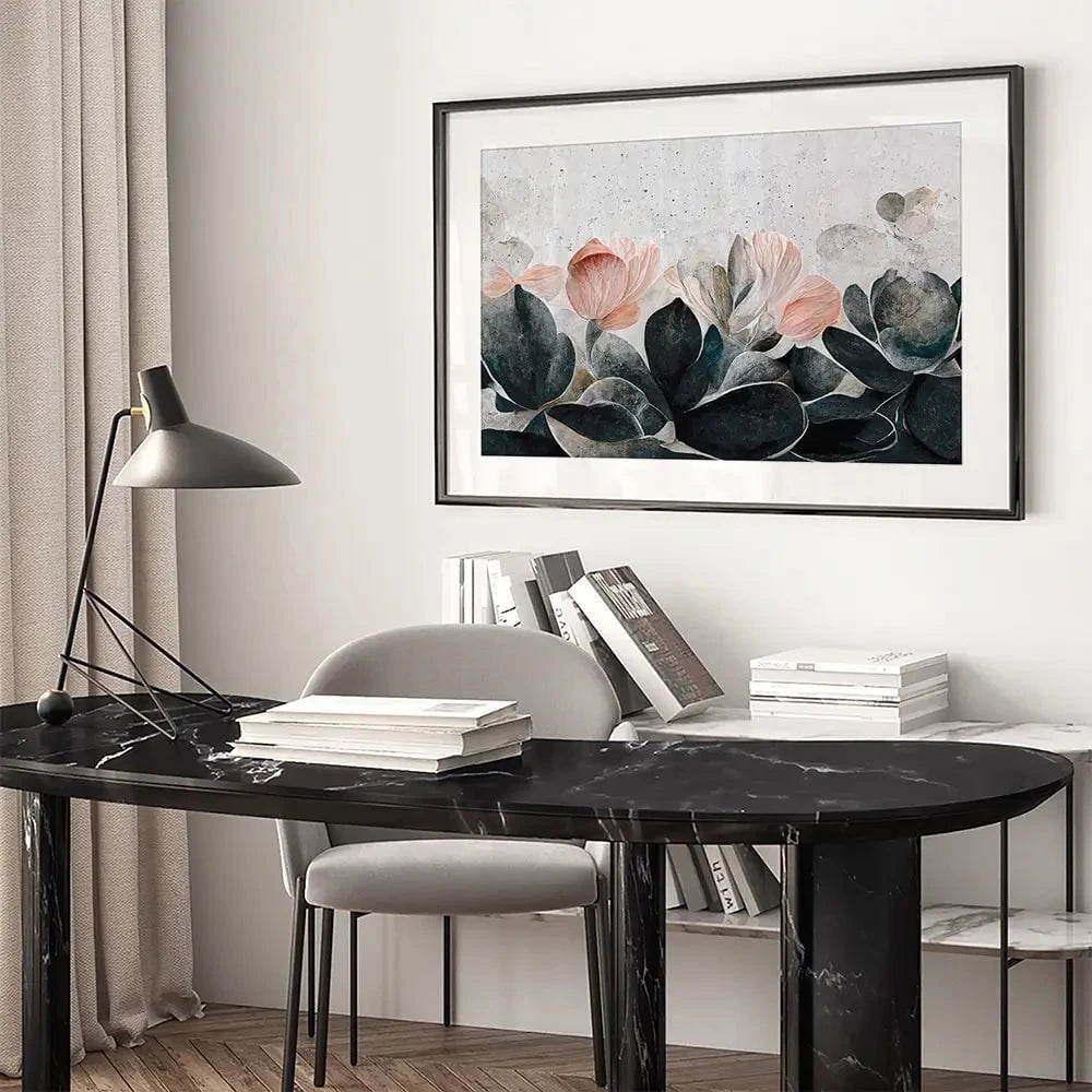 Flowers And Concrete Framed Art Print Flowers And Concrete Framed Art Print wall art product Treechild