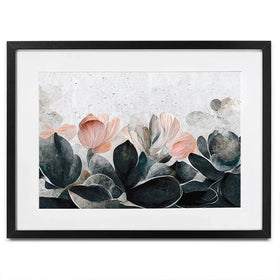 Flowers And Concrete Framed Art Print Flowers And Concrete Framed Art Print wall art product Treechild