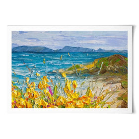 Flowers Beside The Sea Art Print Flowers Beside The Sea Art Print wall art product Olga Tkachyk