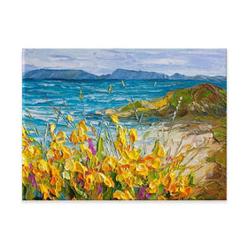 Flowers Beside The Sea Canvas Print Flowers Beside The Sea Canvas Print wall art product Olga Tkachyk