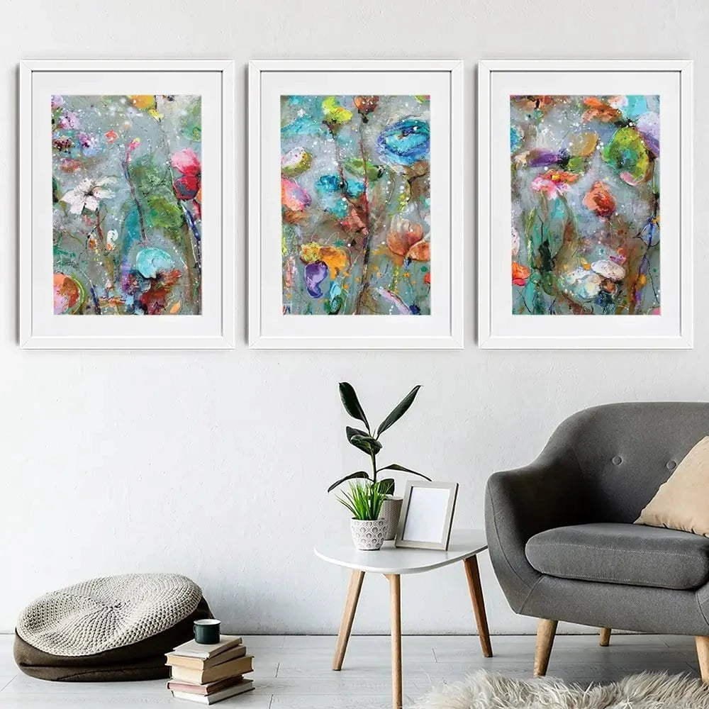 Flowers By Dawn Framed Art Print Trio Flowers By Dawn Framed Art Print Trio wall art product Studio Paint-Ing