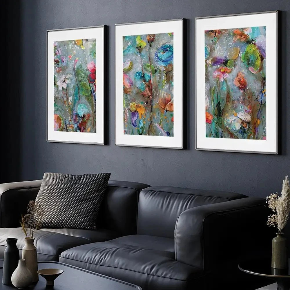 Flowers By Dawn Framed Art Print Trio Flowers By Dawn Framed Art Print Trio wall art product Studio Paint-Ing