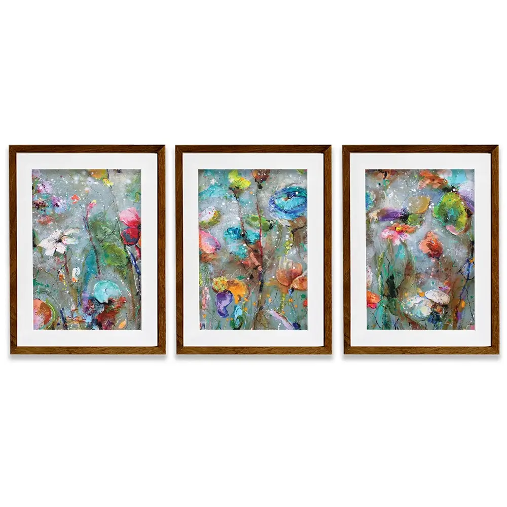 Flowers By Dawn Framed Art Print Trio Flowers By Dawn Framed Art Print Trio wall art product Studio Paint-Ing