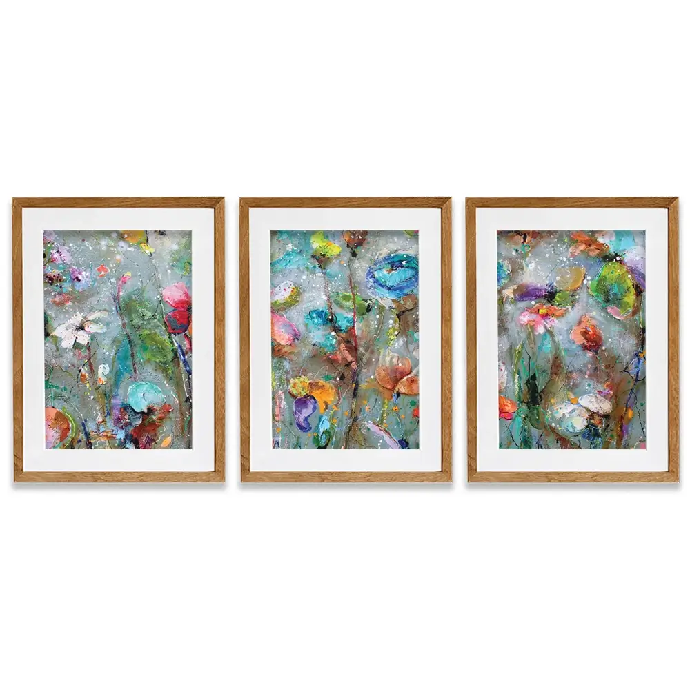 Flowers By Dawn Framed Art Print Trio Flowers By Dawn Framed Art Print Trio wall art product Studio Paint-Ing