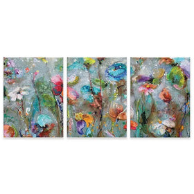 Flowers By Dawn Trio Canvas Print Flowers By Dawn Trio Canvas Print wall art product Studio Paint-Ing