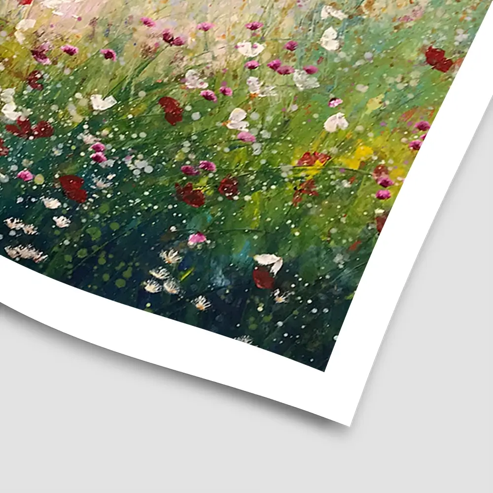 Flowers By The Water Square Art Print Flowers By The Water Square Art Print wall art product Laure Bury