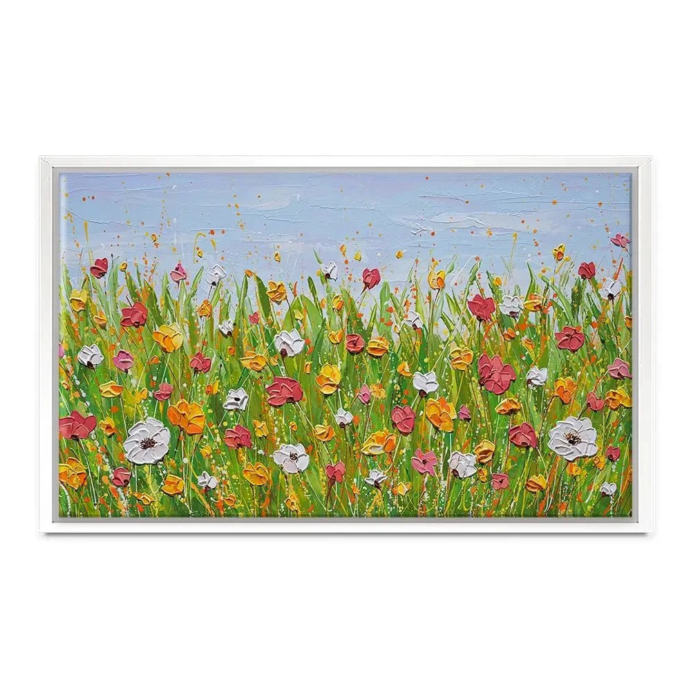 Flowers In The Garden Canvas Print Flowers In The Garden Canvas Print wall art product Olga Tkachyk