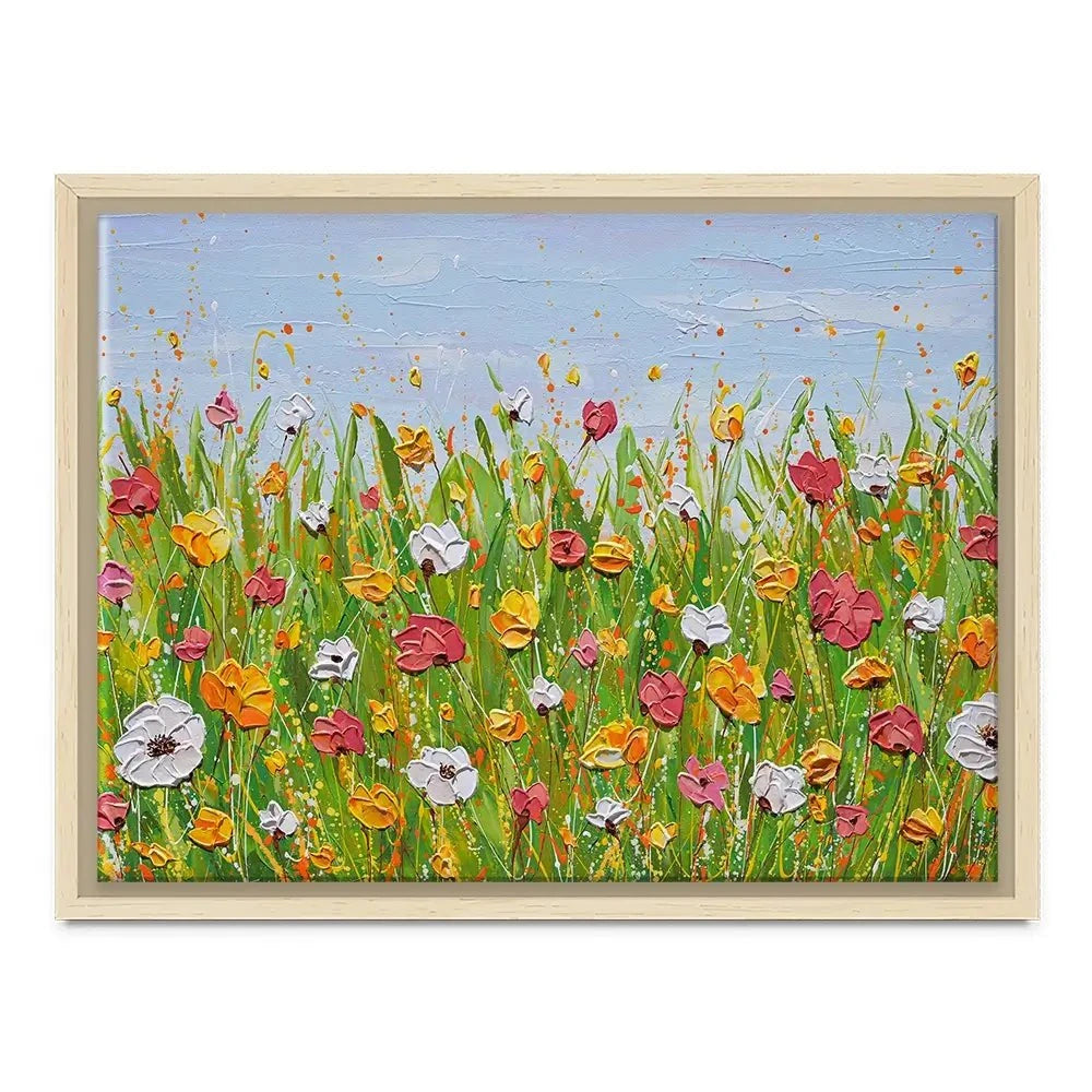 Flowers In The Garden Canvas Print Flowers In The Garden Canvas Print wall art product Olga Tkachyk