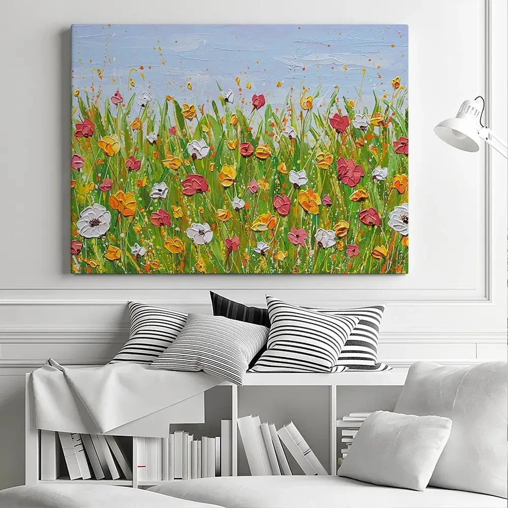 Flowers In The Garden Canvas Print Flowers In The Garden Canvas Print wall art product Olga Tkachyk
