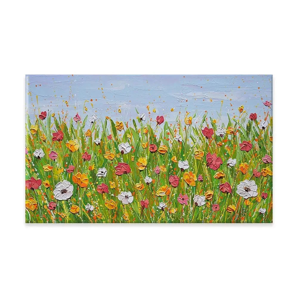 Flowers In The Garden Canvas Print Flowers In The Garden Canvas Print wall art product Olga Tkachyk