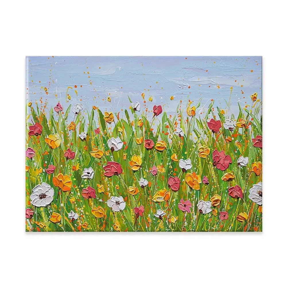 Flowers In The Garden Canvas Print Flowers In The Garden Canvas Print wall art product Olga Tkachyk