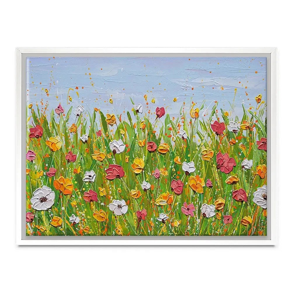 Flowers In The Garden Canvas Print Flowers In The Garden Canvas Print wall art product Olga Tkachyk