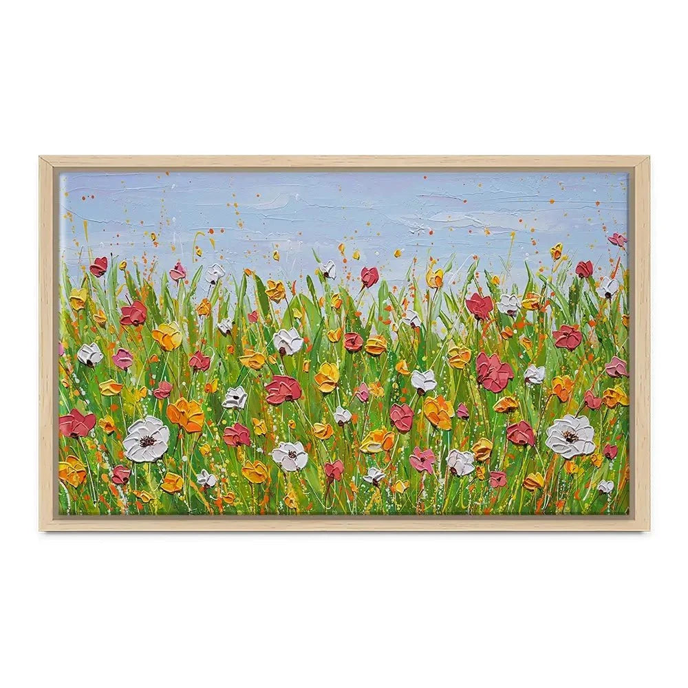 Flowers In The Garden Canvas Print Flowers In The Garden Canvas Print wall art product Olga Tkachyk