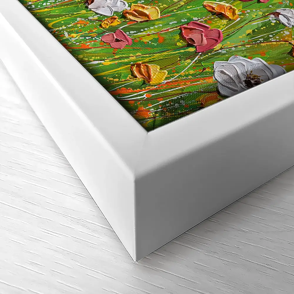 Flowers In The Garden Canvas Print Flowers In The Garden Canvas Print wall art product Olga Tkachyk