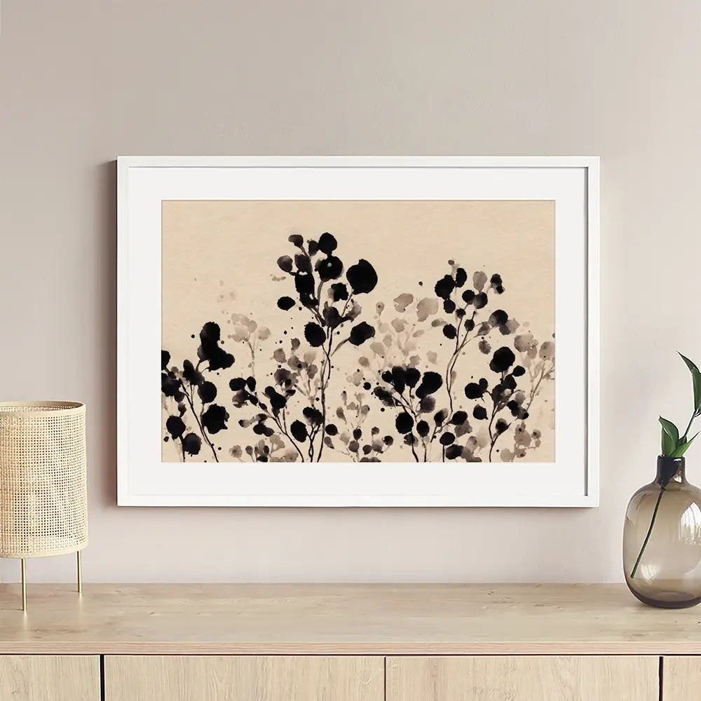 Flowers Of Ink Framed Art Print Flowers Of Ink Framed Art Print wall art product Petals Prints Design - Independent