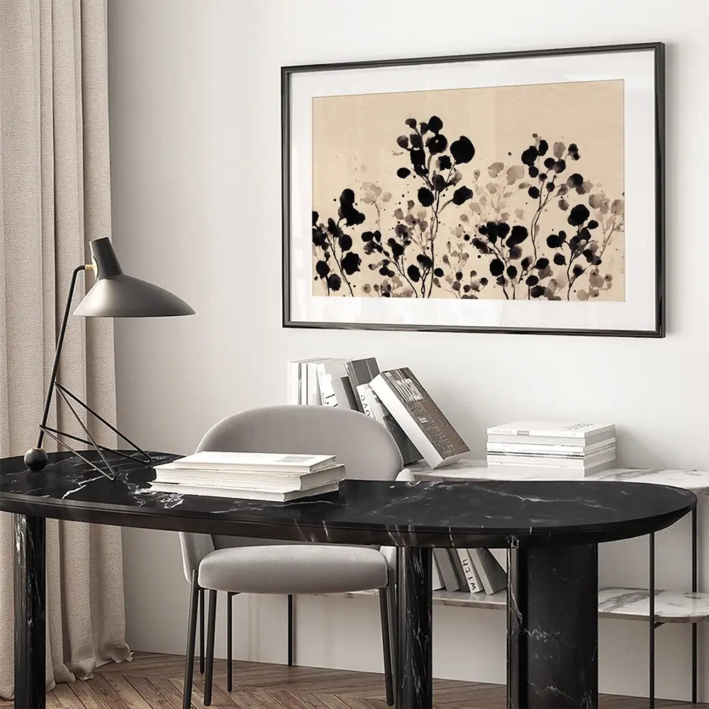 Flowers Of Ink Framed Art Print Flowers Of Ink Framed Art Print wall art product Petals Prints Design - Independent