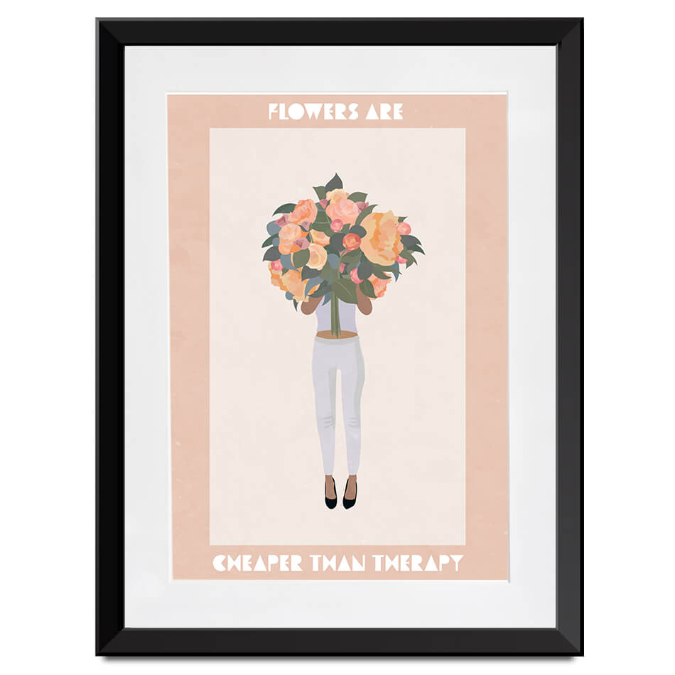 Flowers Pick Me Up Framed Art Print Flowers Pick Me Up Framed Art Print wall art product Sarah Manovski