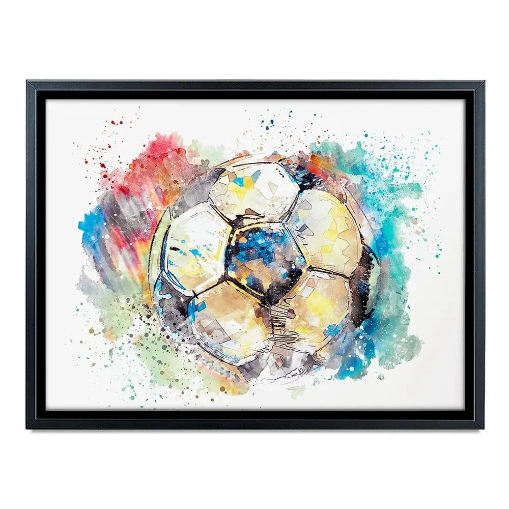 Football Splash Canvas Print Football Splash Canvas Print wall art product marina shin / Shutterstock