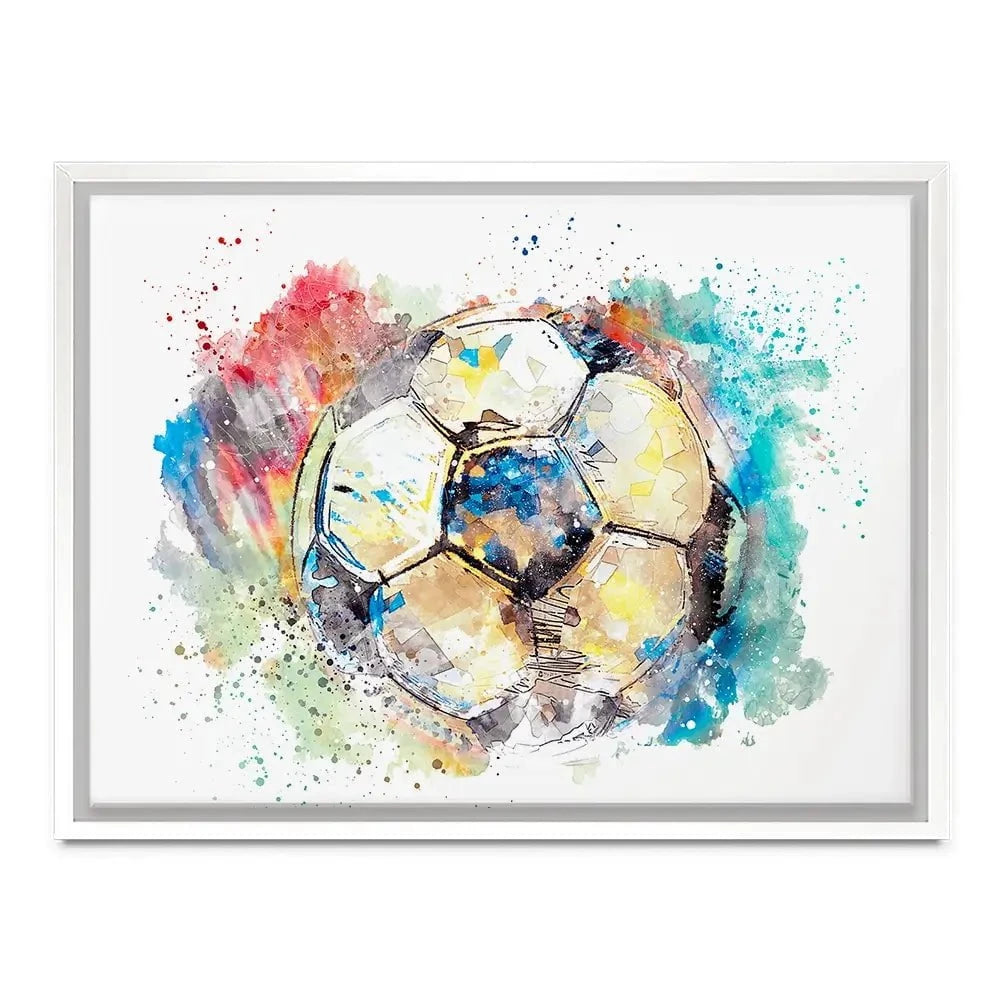 Football Splash Canvas Print Football Splash Canvas Print wall art product marina shin / Shutterstock