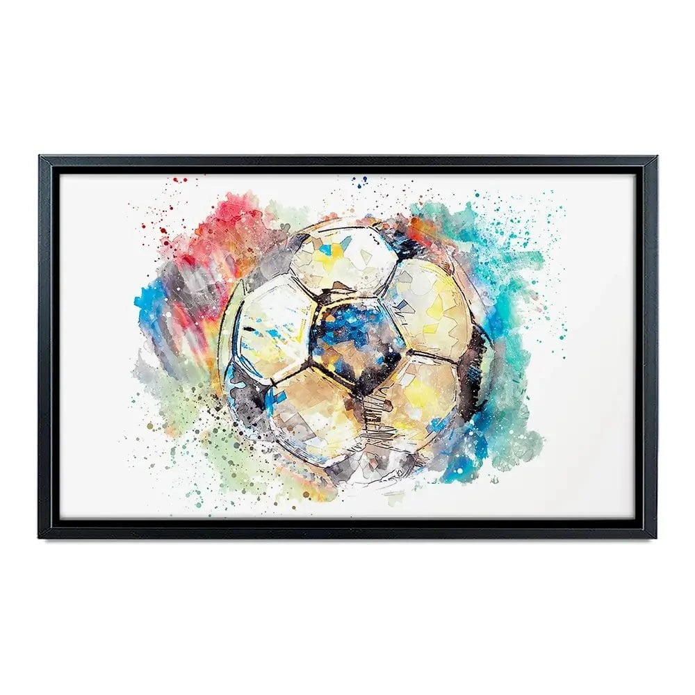 Football Splash Canvas Print Football Splash Canvas Print wall art product marina shin / Shutterstock