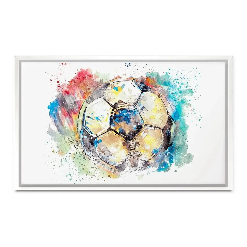 Football Splash Canvas Print Football Splash Canvas Print wall art product marina shin / Shutterstock