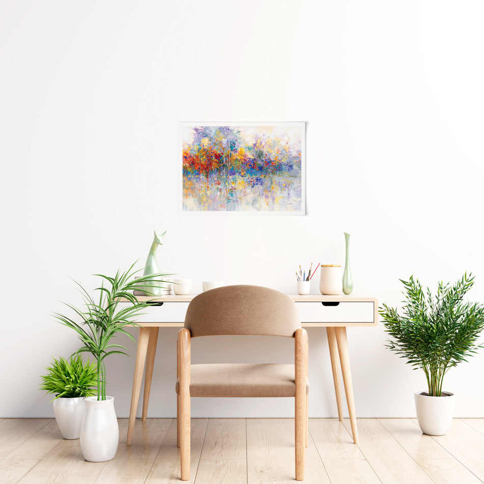 Forest By The Frozen Lake Art Print Forest By The Frozen Lake Art Print wall art product Leon Devenice
