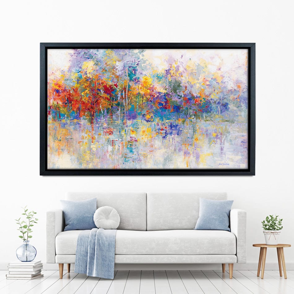 Forest By The Frozen Lake Canvas Print wall art product Leon Devenice