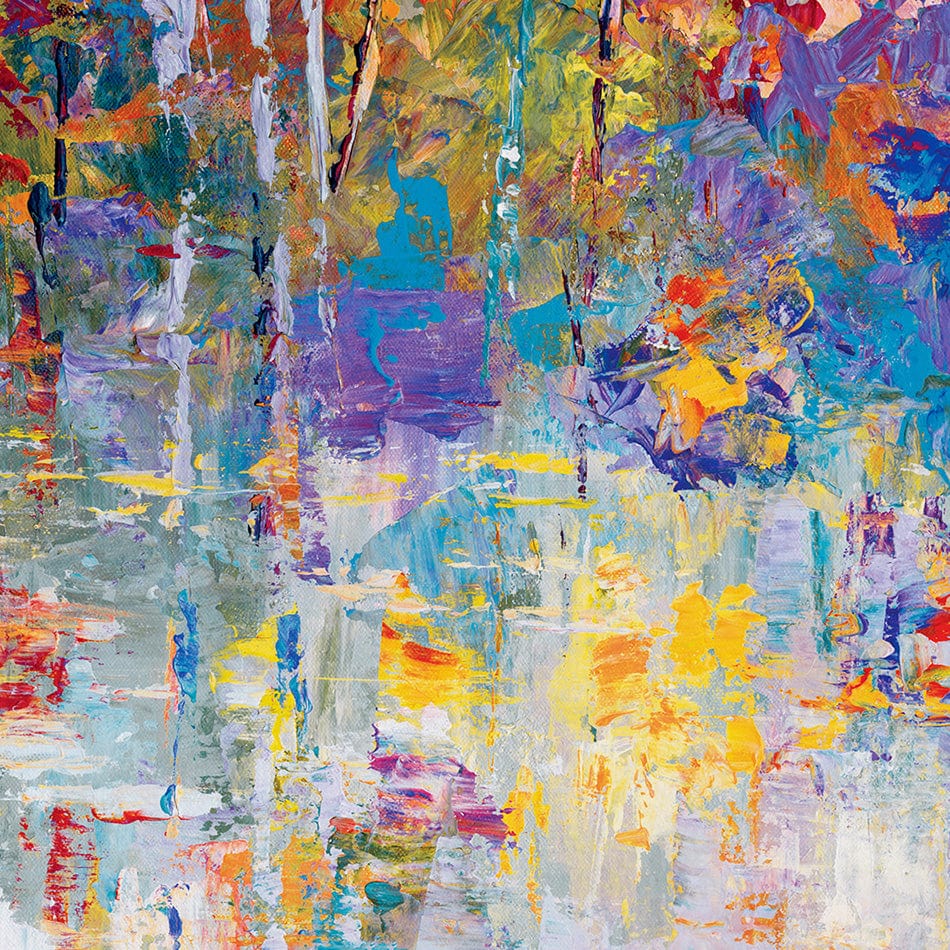 Forest By The Frozen Lake Canvas Print wall art product Leon Devenice