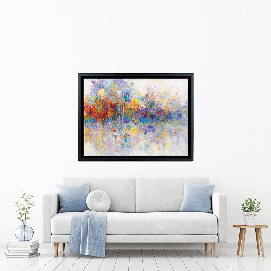 Forest By The Frozen Lake Canvas Print wall art product Leon Devenice