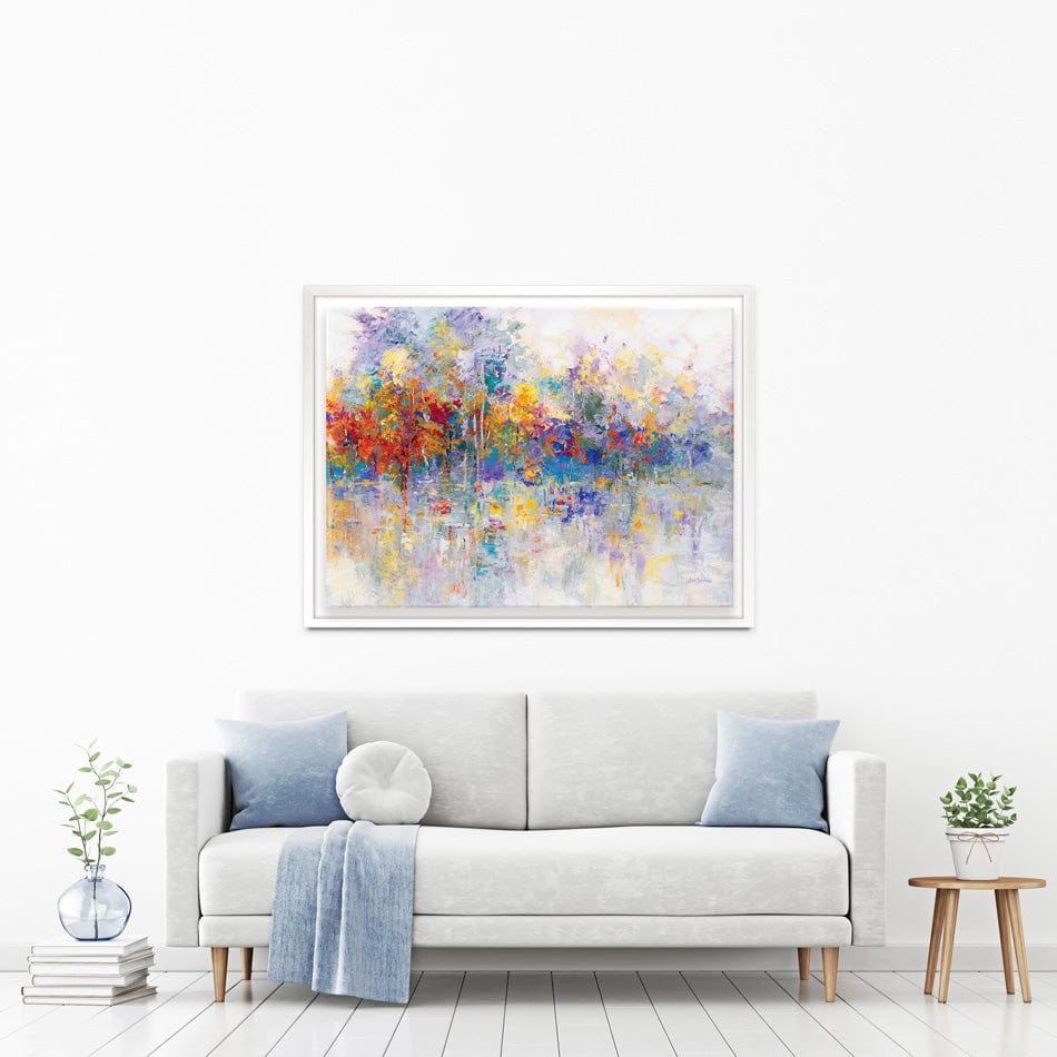 Forest By The Frozen Lake Canvas Print wall art product Leon Devenice