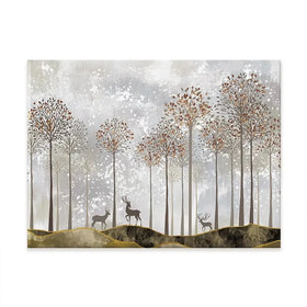 Forest Deer Canvas Print Forest Deer Canvas Print wall art product 3d artwork wallpaper / Shutterstock