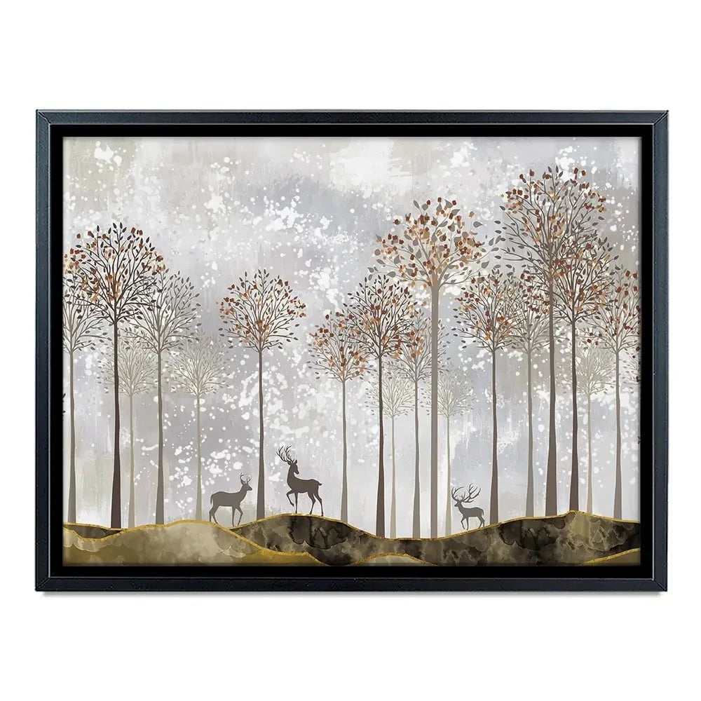 Forest Deer Canvas Print Forest Deer Canvas Print wall art product 3d artwork wallpaper / Shutterstock