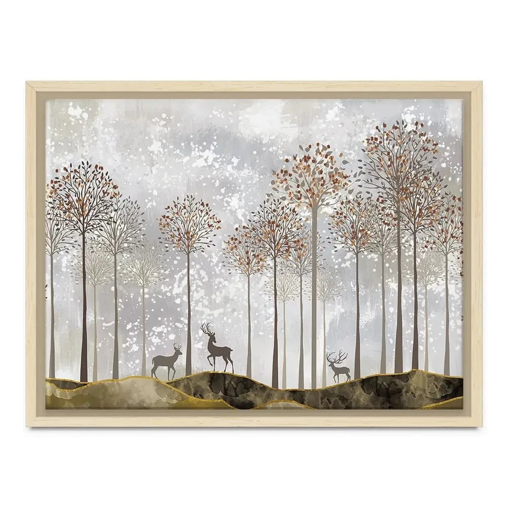 Forest Deer Canvas Print Forest Deer Canvas Print wall art product 3d artwork wallpaper / Shutterstock