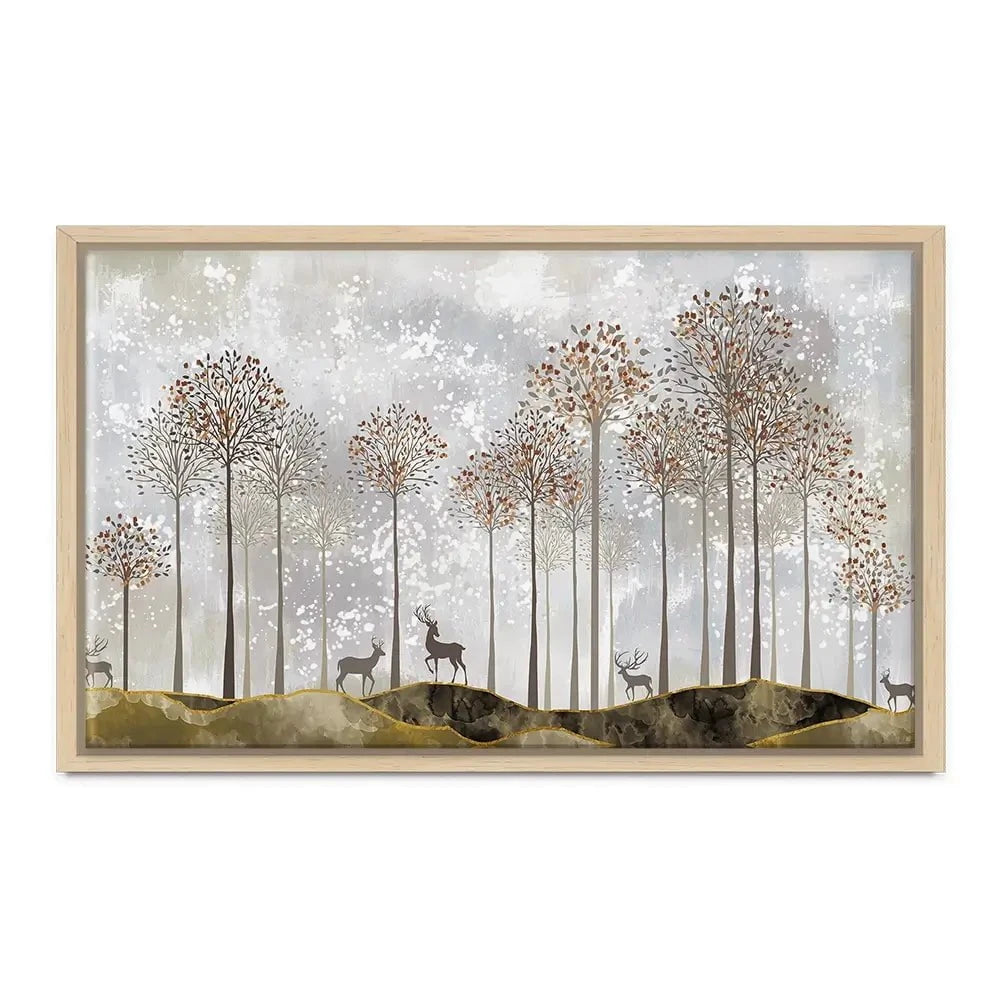 Forest Deer Canvas Print Forest Deer Canvas Print wall art product 3d artwork wallpaper / Shutterstock