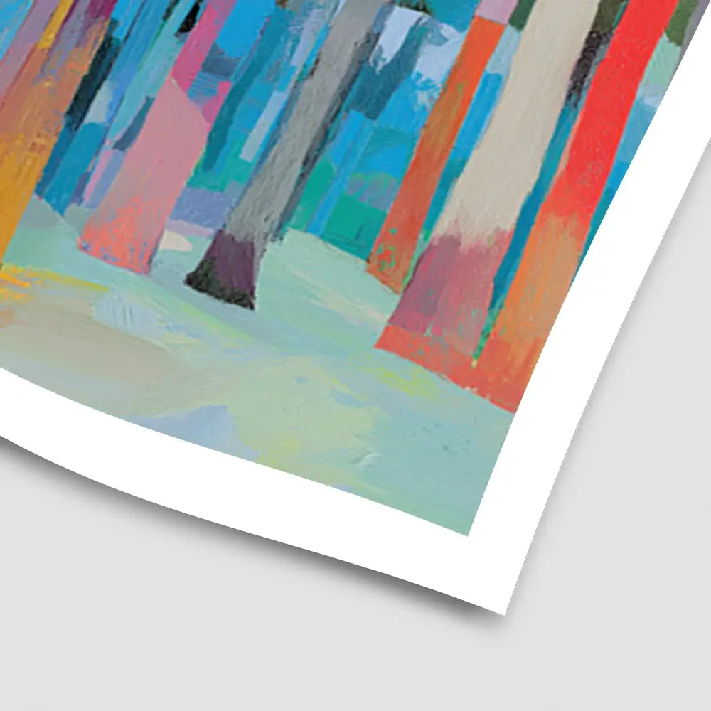 Forest Light In Colour Art Print Forest Light In Colour Art Print wall art product Chromatic Storm Studio