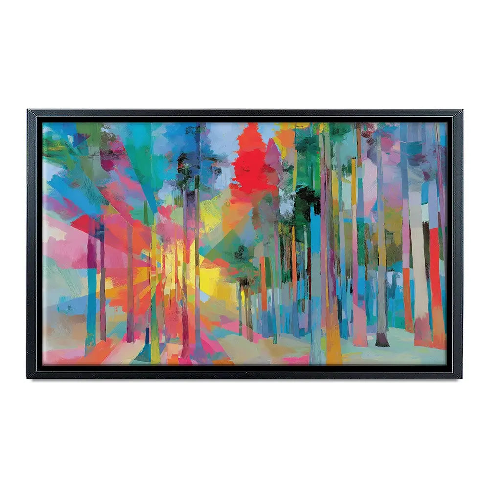 Forest Light In Colour Canvas Print Forest Light In Colour Canvas Print wall art product Chromatic Storm Studio