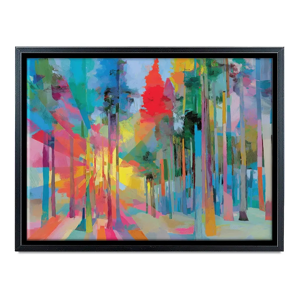 Forest Light In Colour Canvas Print Forest Light In Colour Canvas Print wall art product Chromatic Storm Studio