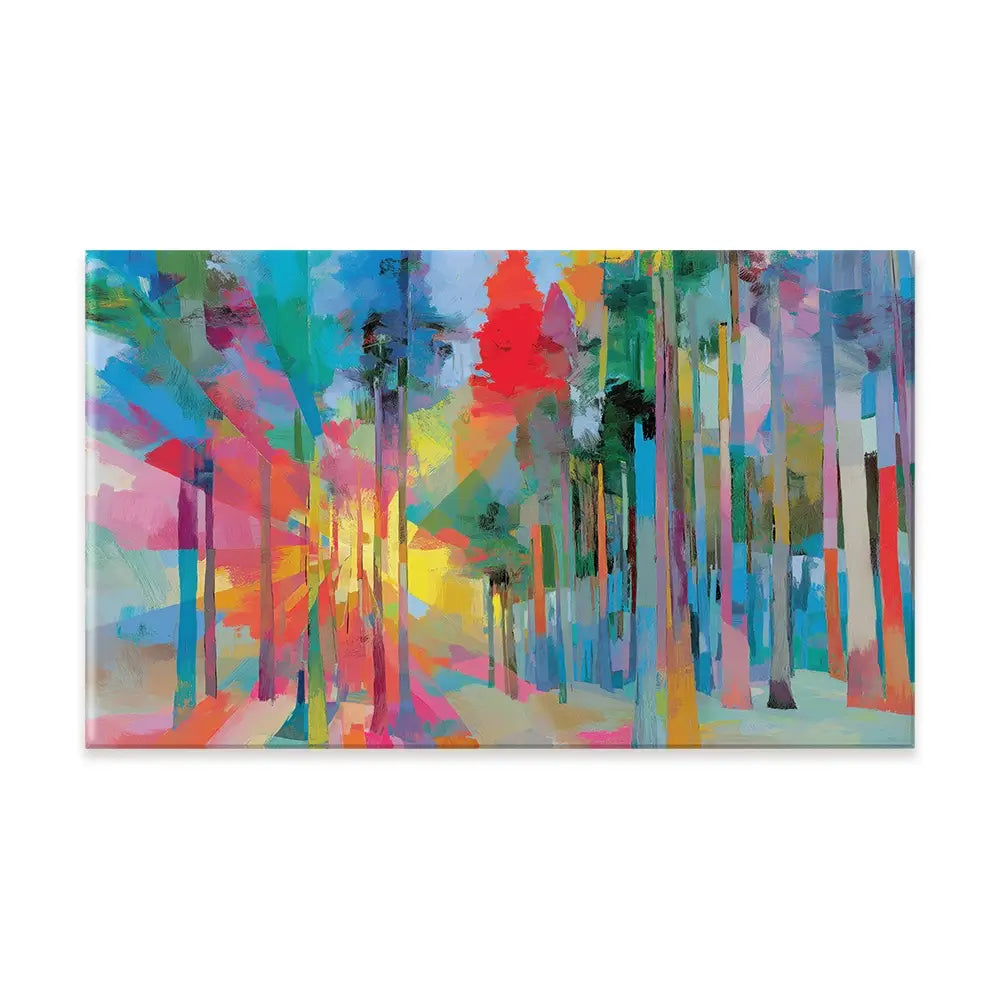 Forest Light In Colour Canvas Print Forest Light In Colour Canvas Print wall art product Chromatic Storm Studio