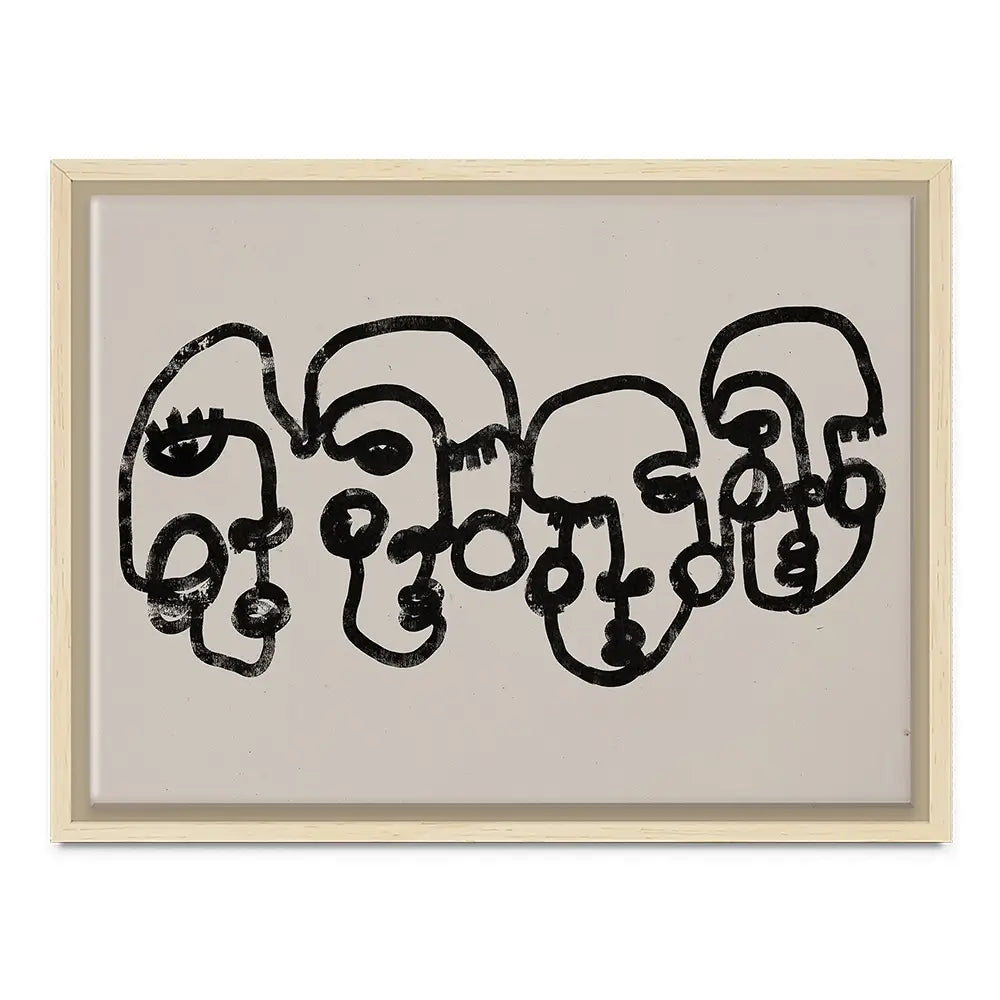Four Faces Canvas Print Four Faces Canvas Print wall art product Treechild