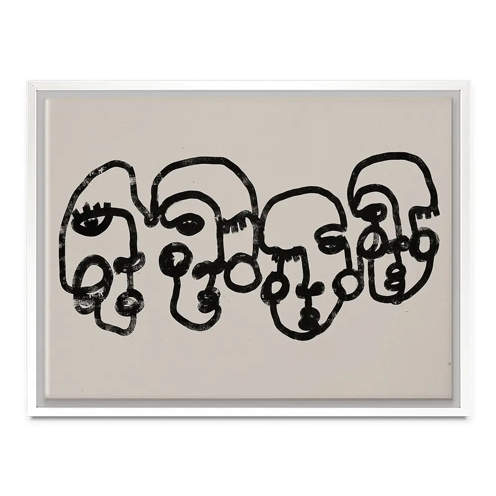 Four Faces Canvas Print Four Faces Canvas Print wall art product Treechild